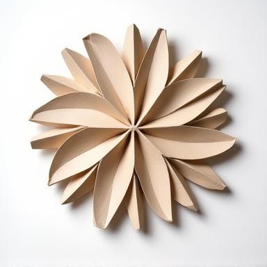 Geometrisches Wandobjekt aus Ton mit farbiger Glasur